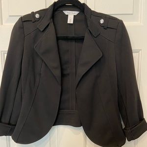 Knit military style jacket